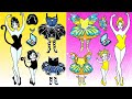 Paper Dolls Dress Up - Mother and Daughter Ballerina Dresses Handmade Paper Craft - WOA Doll Channel