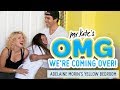 Adelaine Morin's Hello Yellow Bedroom Makeover | OMG We're Coming Over | Mr. Kate