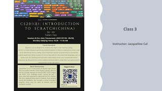 Cloud Classroom 2021 Summer, Introduction to Scratch (China Class), Class 3
