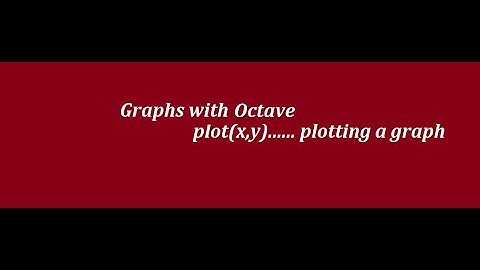 Creating graphs in Octave