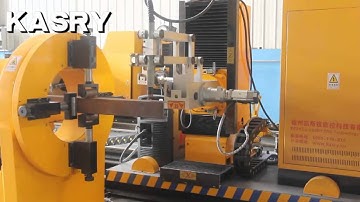 8 axis square pipe cutting show