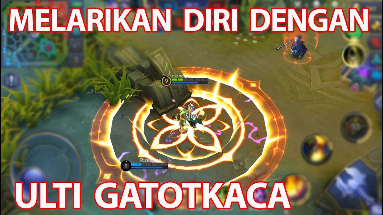 Ulti Gatotkaca Buat Melarikan Diri Mobile Legends Lucu YouTube