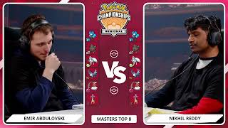 TOP 8! VGC Nikhil Reddy vs Emir Abdulovski! Pokemon Utrecht Special Event