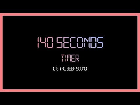 140 Seconds Every Seconds Beep Sound Digital Timer