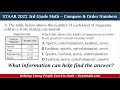 Comparing and Ordering Numbers Quiz