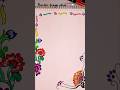 Border design ideas🌼. #Artisticmew #shorts #viralshots #Artideas #Drawing