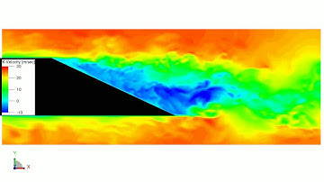 Flow past beveled trailing-edge - CFD