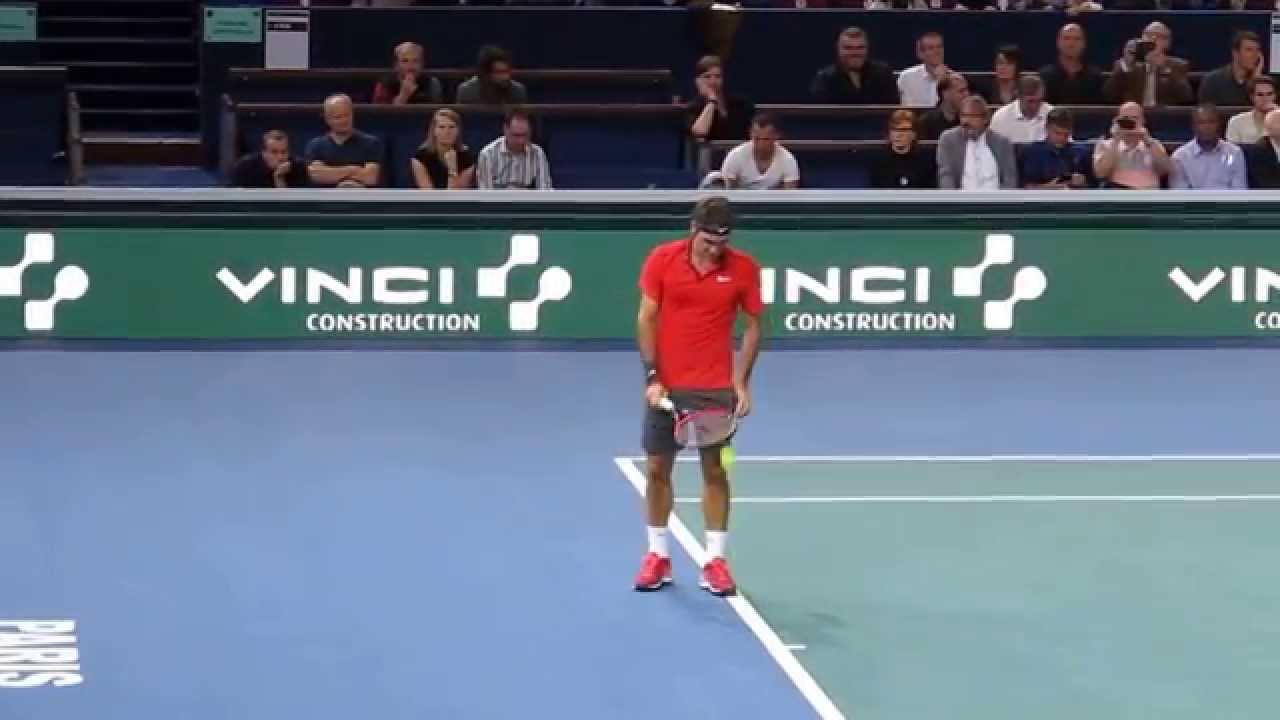 BNP Paribas Masters 2014 - Roger Federer service game
