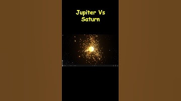 Jupiter Vs Saturn #space #collision