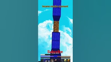Insane combo moment #fun #minecraft #shorts #gaming #bedwars #combo #clutch #kidsfun