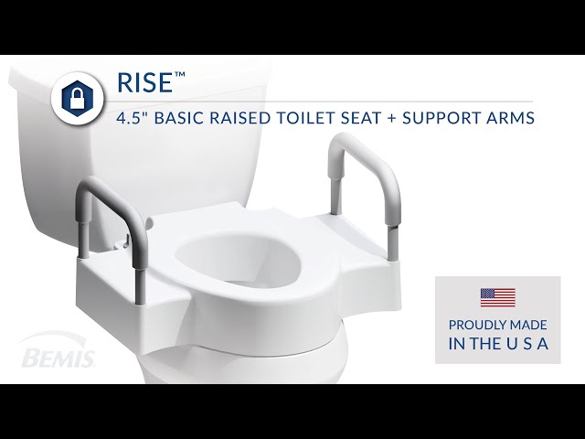 Bemis Independence 4.5 in. Raised Toilet Seat White