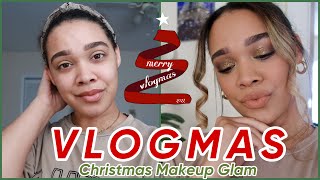 Christmas simple glam makeup | Yalex christmas school concert.. | VLOGMAS🎄