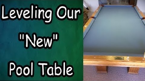 Setting Up and Leveling Our "New" Pool Table