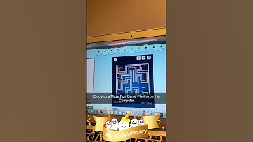 Enjoying a Maze Fun Game Playing on the Computer