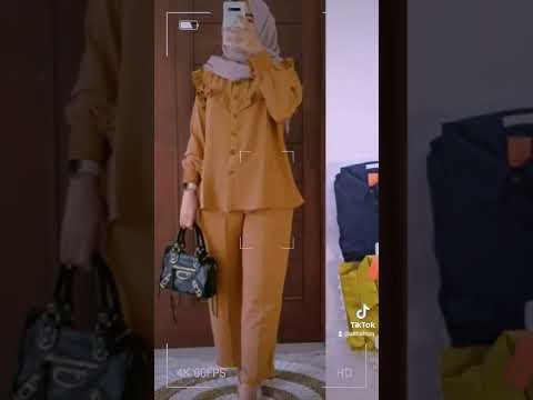 Outfit Hijab simpel. banyak di cari ABG dan mamah mudah.. 😊😁