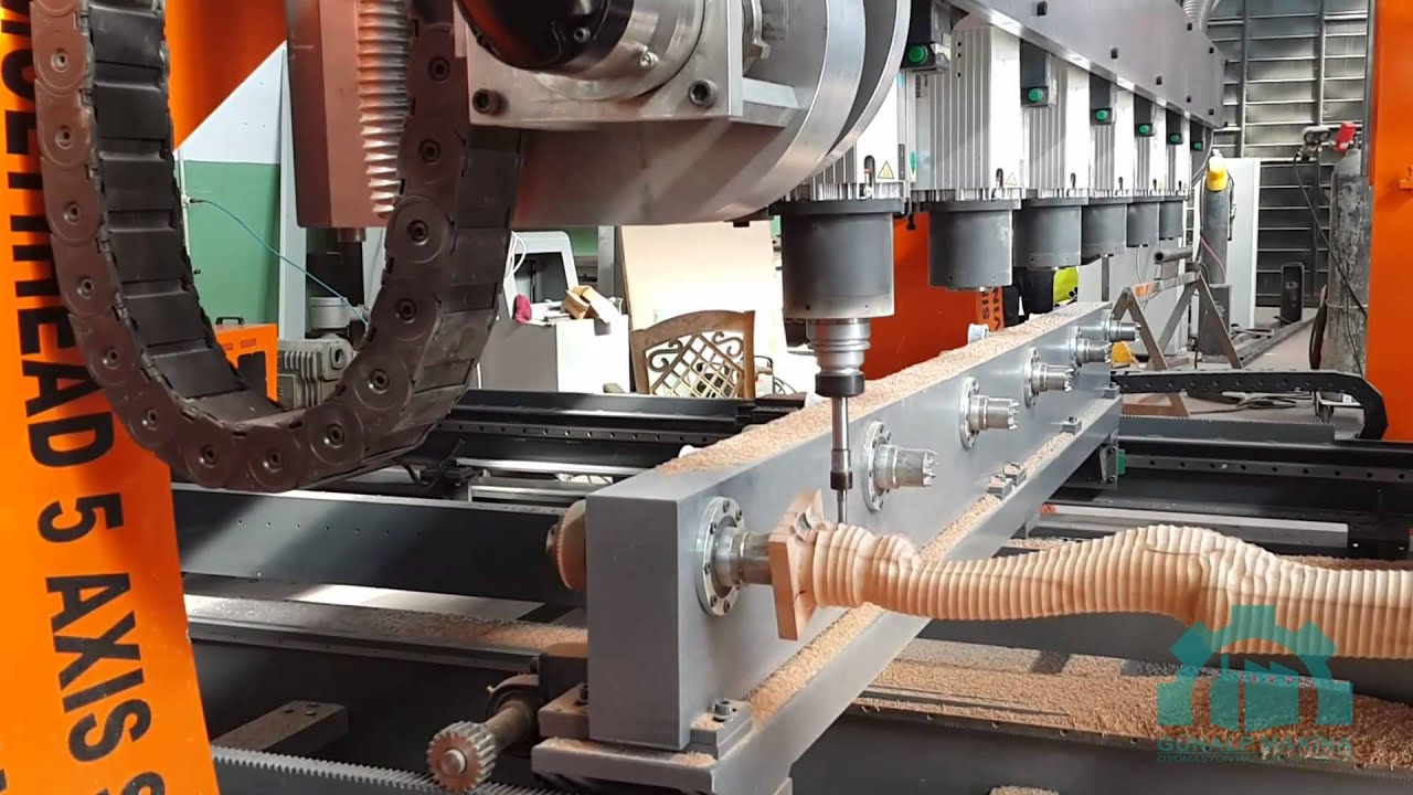 5 axis simultaneous cnc wood carving machine - YouTube
