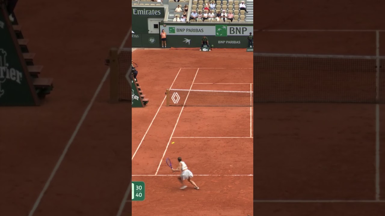 SWIATEK vs KOSTYUK 🎾 on another level 🤹‍♀️ #RolandGarros #Tennis #sports #swiatek #kostyuk