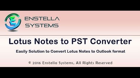 Lotus Notes to Outlook Converter Software