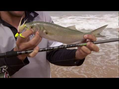 Beach fishing with lures 