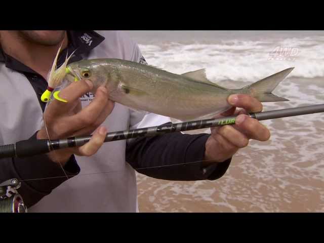 Beach fishing with lures 