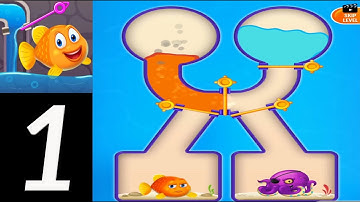 🐠 SAVE THE FISH - Pull The Pin Game | Can You Save The Fish? | Gameplay Walkthrough | Level 1 - 10