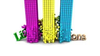 Falling cubes 3d model logo Cinema 4d for sale mograph template render