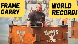 UNBELIEVABLE 882 POUND Frame Carry WORLD RECORD!