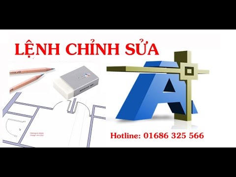 HỌC AUTOCAD | 06 LỆNH CHỈNH SỬA BẢN VẼ TRONG AUTOCAD