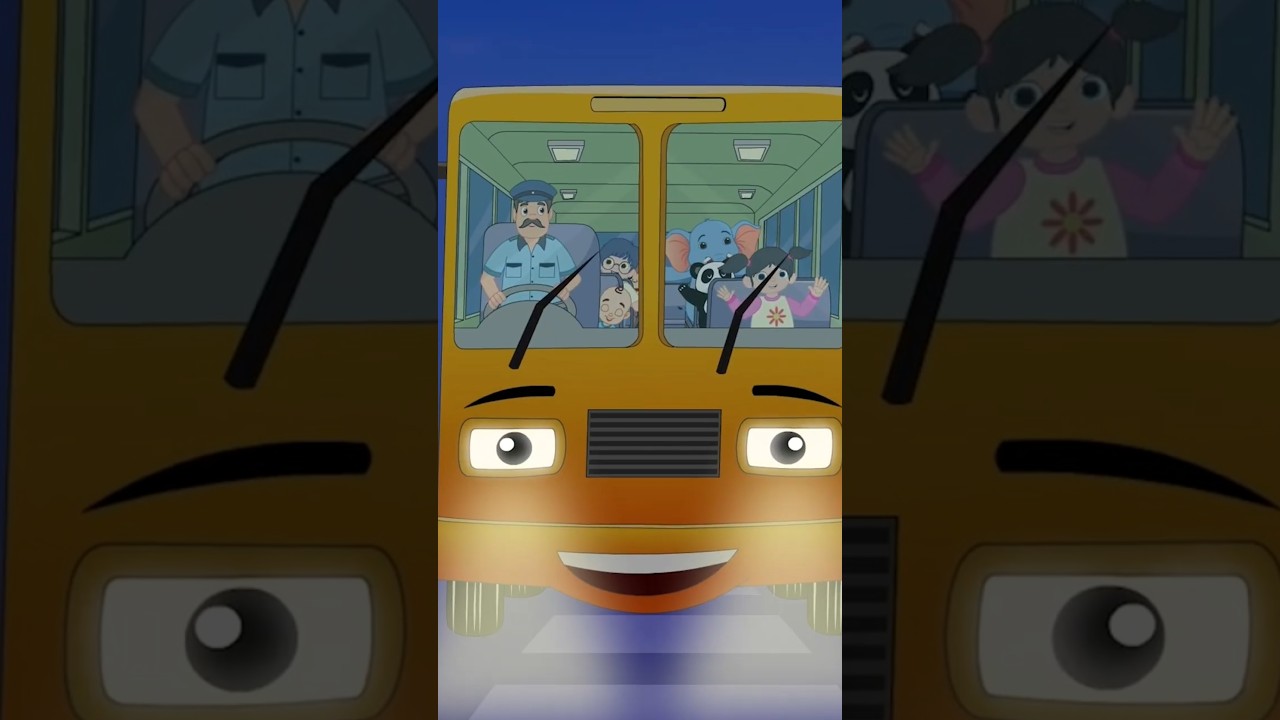 Wheels On The Bus | Song | With Animals | Zingy Kidz Nursery Rhymes and Kids Songs