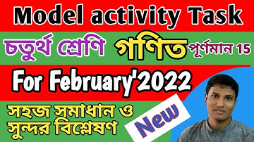 MODEL ACTIVITY TASK MATHEMATICS CLASS  4 FEBRUARY