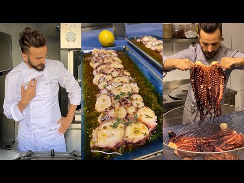 OCTOPUS CARPACCİO. TURKİSH CHEF FARUK GEZEN.