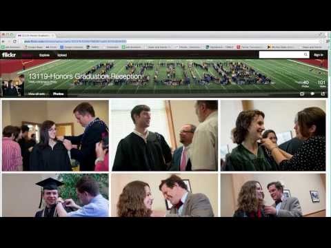 Cara men-download gambar dari set Flickr - Texas A & M University-Commerce