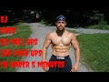 EJ does 50 Pull ups and 100 Push ups in under 5 Minutes | That's Good Money