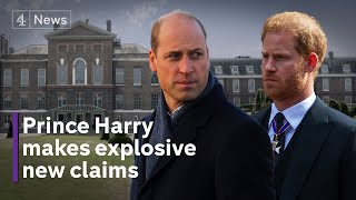 Prince Harry claims Prince William physically attacked him during argument about Meghan