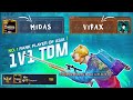 Vipax vs midas 1v1 tdm sniper only challenge  i challenged asia no 1 player for tdm match