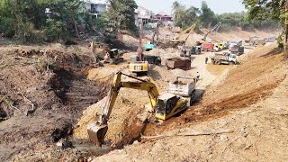 Advance Canal Construction Excavator Long Arm Skills Slope Trimming by Machines TV 2,400 views 13 days ago 1 hour, 21 minutes