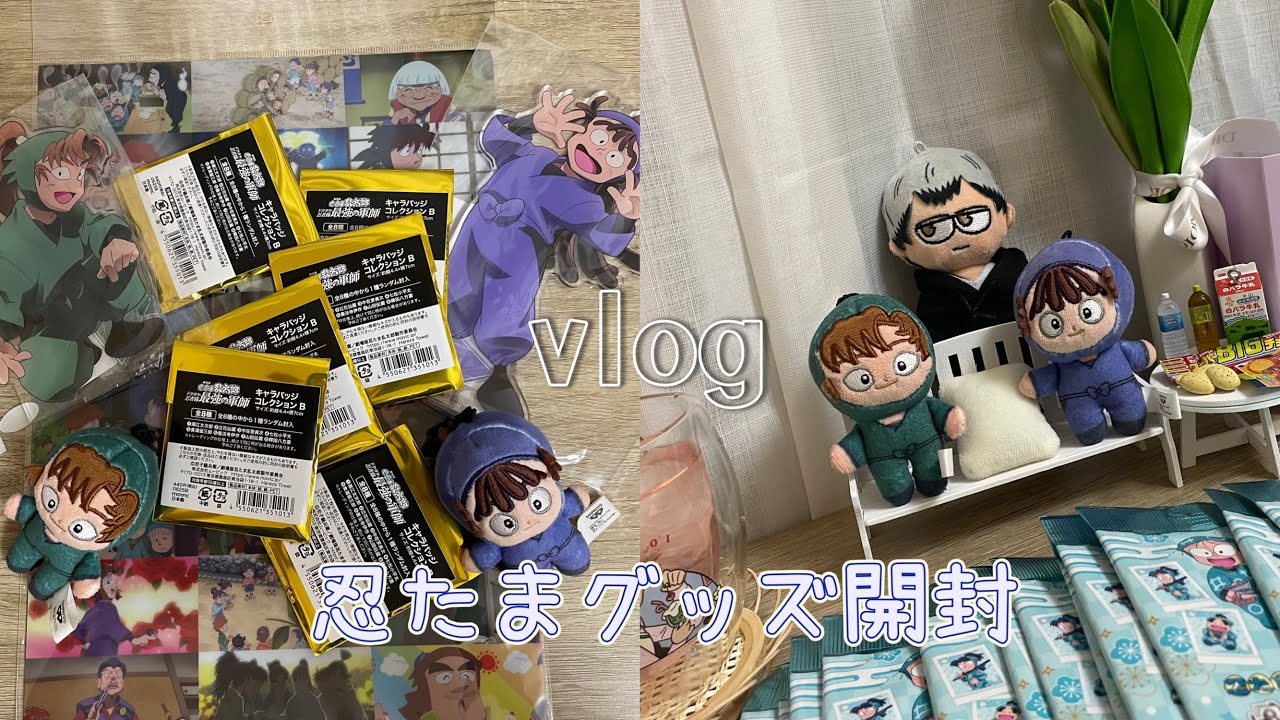 《𝑽‌𝑳‌𝑶‌𝑮》2次元オタクの日常🌷／忍たま乱太郎グッズ開封🥷🥚／ぱしゃこれ🩵／モバイルステッカーコレクション📱／缶バッジ🍥