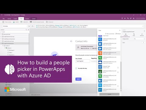 How to build a people picker in PowerApps with Azure AD