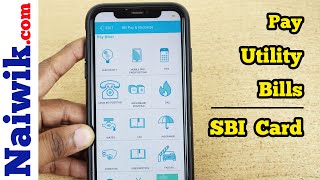 How to pay Utility Bills with SBI Credit Card using Mobile app  || Pay Current bill with SBI Card screenshot 3