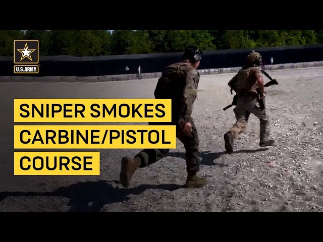 Watch this sniper from the 75th Ranger Regiment absolutely smoke the Carbine/Pistol course! class=