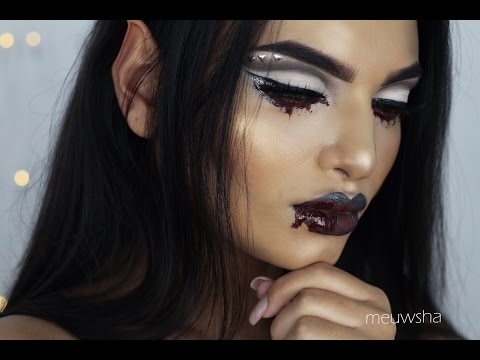 HALLOWEEN MAKEUP TUTORIAL | dark, bloody elf | - meuwsha @meuwsha7160