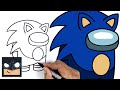How To Draw Sonic Crewmate | Among Us