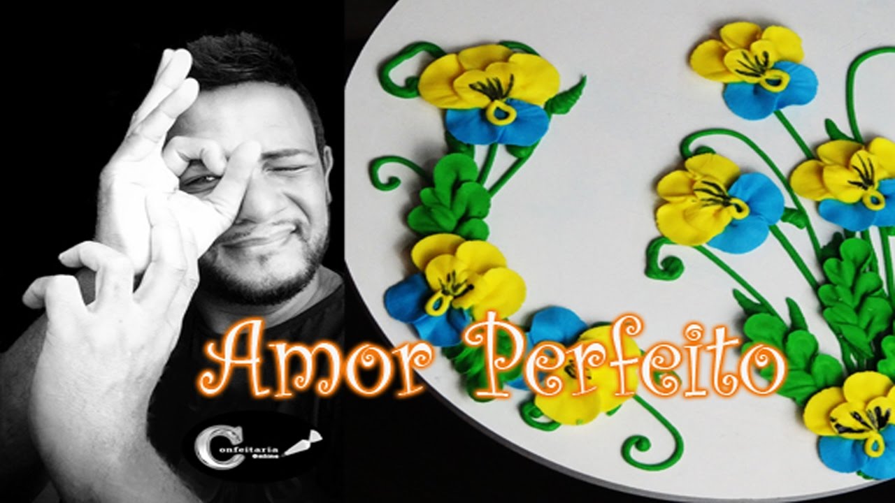 FLOR AMOR PERFEITO FEITA EM GLACÉ