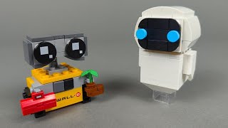 LEGO BrickHeadz 40619 EVE & WALL-E Speed Build