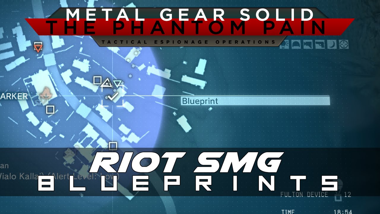 MGSV The Phantom Pain Riot SMG Weapon Blueprint Location Guide YouTube