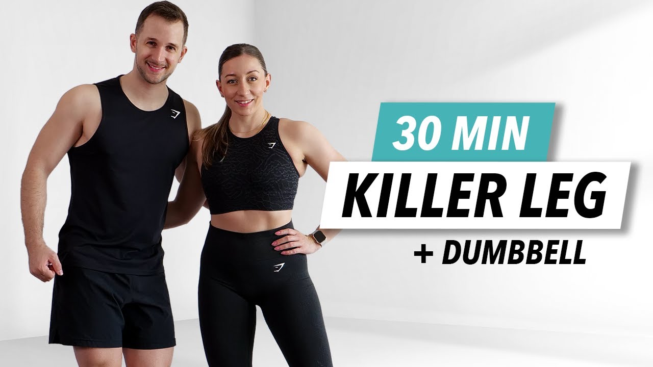30 Minute Lower Body Dumbbell Strength Workout [No Repeat, At Home ...