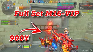 CF Mobile | Cầm Full Set M16-VIP Siêu Hot Trị Giá 900¥ | Tường CT