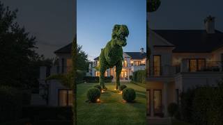 From Wireframe to Living T-Rex 🦖🌿 | Satisfying Garden Timelapse #ytshorts #viral #ytalgorithm