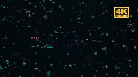 Colorful Digital Number Stream Loop Stock Motion Graphics