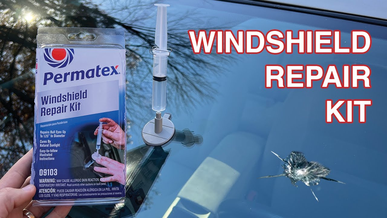 Kit de réparation de Pare-Brise, Windscreen Windshield Repair Tool Set DIY  Car Kit Wind Glass